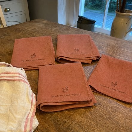 Custom printed linen napkins in bulk