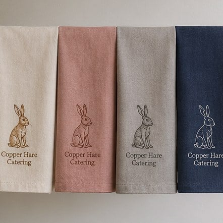 Customized linen napkins for caterers