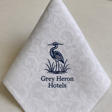 Damask & Satin-Band Napkins