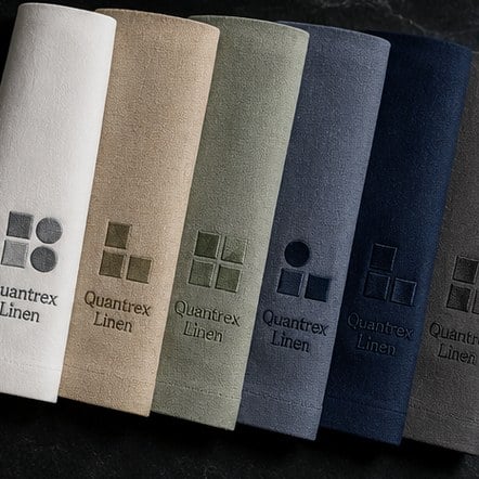 Promotional custom linen napkins with company logo